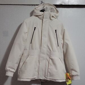 All in Motion Cream Jacket with Black Details